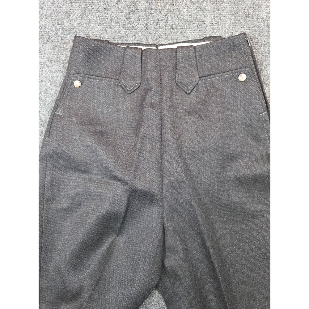 Vintage H Bar C Ranchwear Wool Pants Womens 22 Charcoal Gray Western Trousers